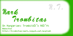 mark trombitas business card